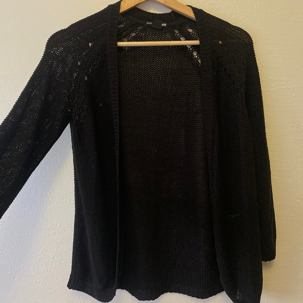 Black Knitted H&M Cardigan